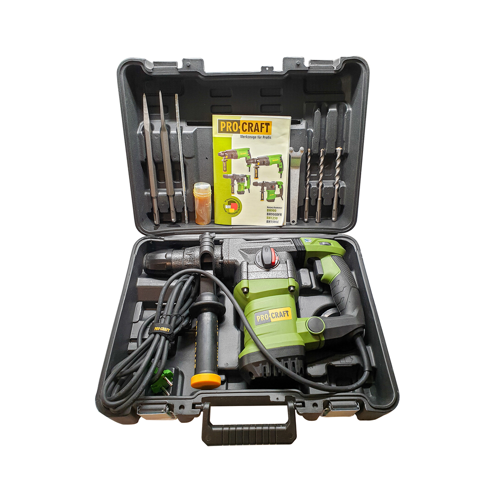 PROCRAFT BH1500E Sekací vrtací kladivo SDS PLUS 5J 1500W - Obrázek 3