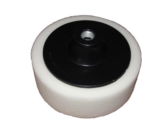 SILVER Leštící kotouč molitanový BÍLÝ 180mm s unašečem závit M14