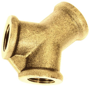 vzduchová rozdvojka mosazná, 3x vnitřní závit G1/2" i