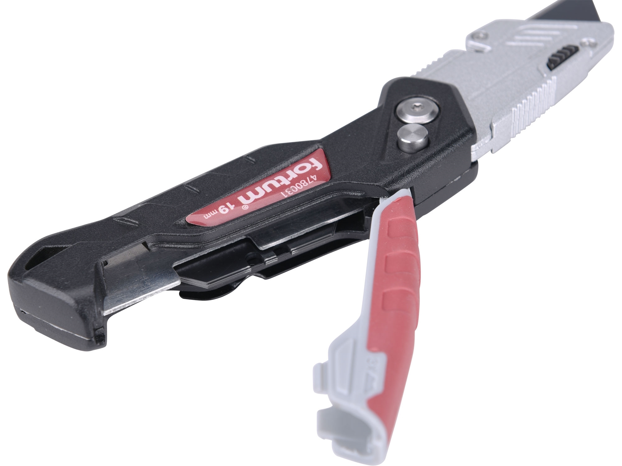 FORTUM nůž zavírací s výměnným břitem a zásobníkem, 19mm 4780031 - Obrázek 2