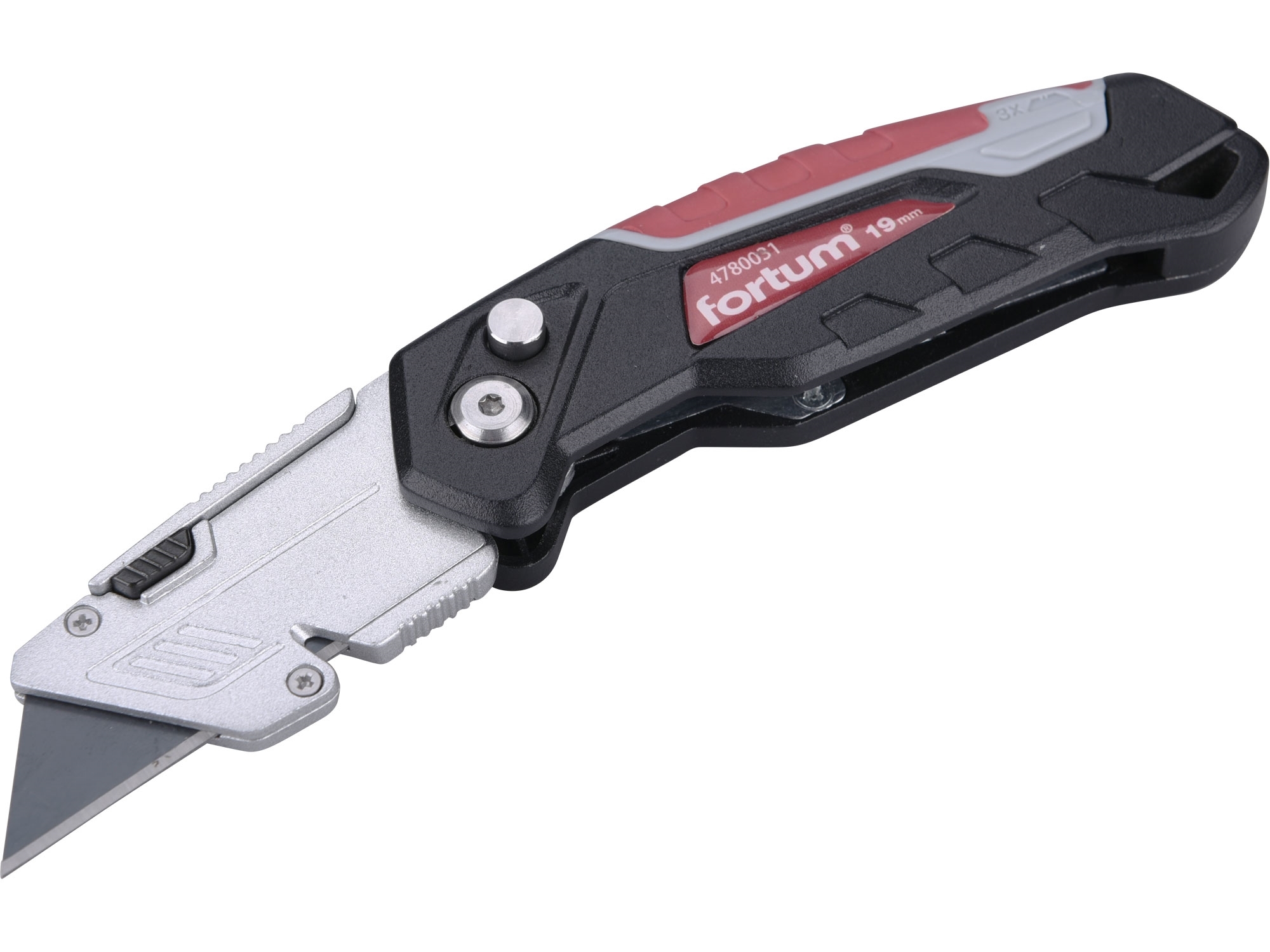 FORTUM nůž zavírací s výměnným břitem a zásobníkem, 19mm 4780031