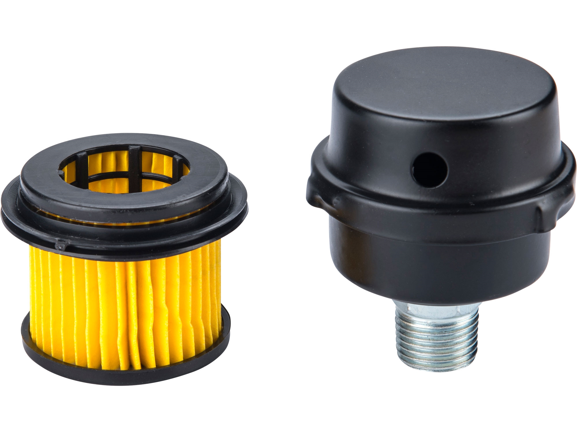 Vzduchový filtr pro kompresor 65mm, závit M20, celokovové provedení - Obrázek 3