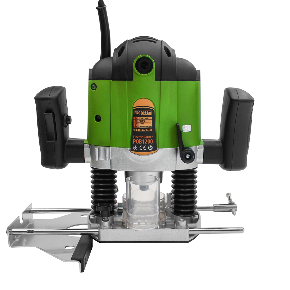 PROCRAFT Frézka horní 8mm 1200W + sada fréz POB1700