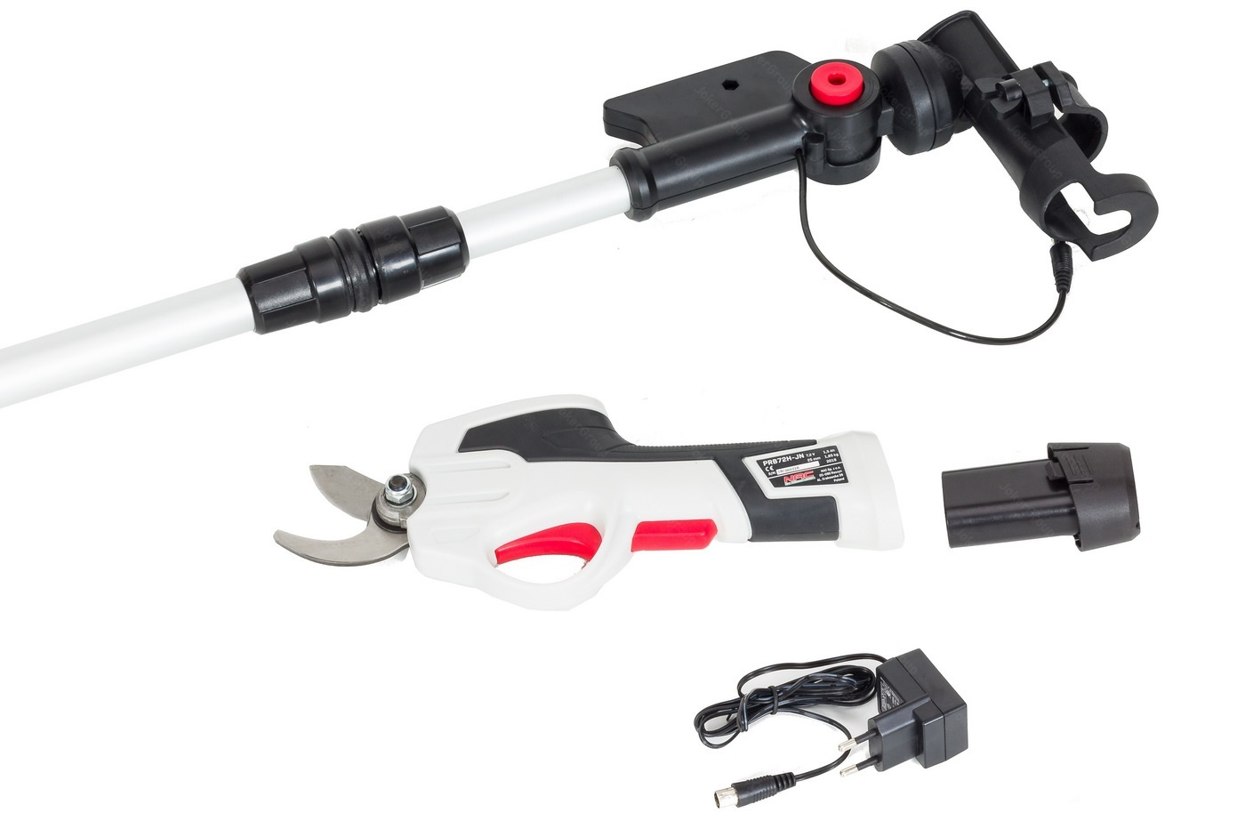 NAC Aku nůžky na větve a vinnou révu 7,2V/1,5Ah s teleskopickou násadou PRB72H-JN