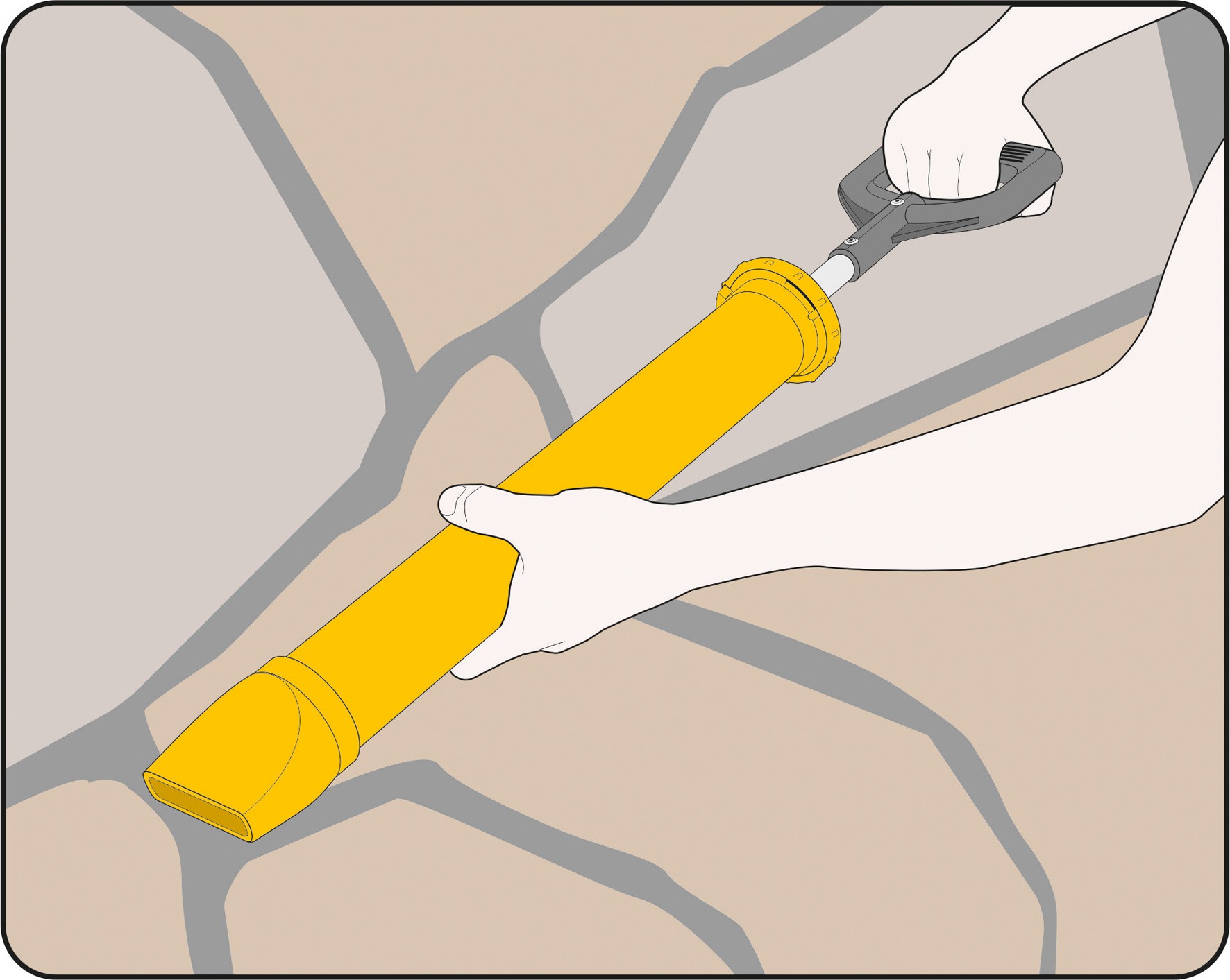 Vorel Výtlačná spárovací pistole plochá hubice - Obrázek 3