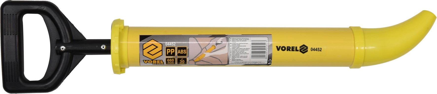 Vorel Výtlačná spárovací pistole zahnutá hubice