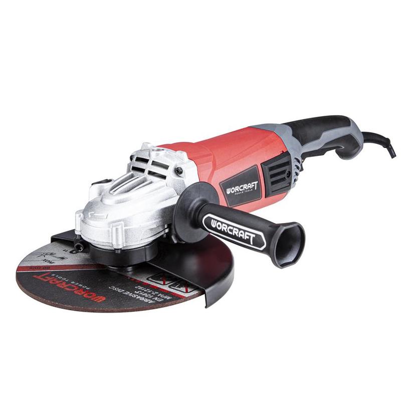 Worcraft industrial AG24-230H úhlová bruska 230mm, 2400W, plynulý rozběh