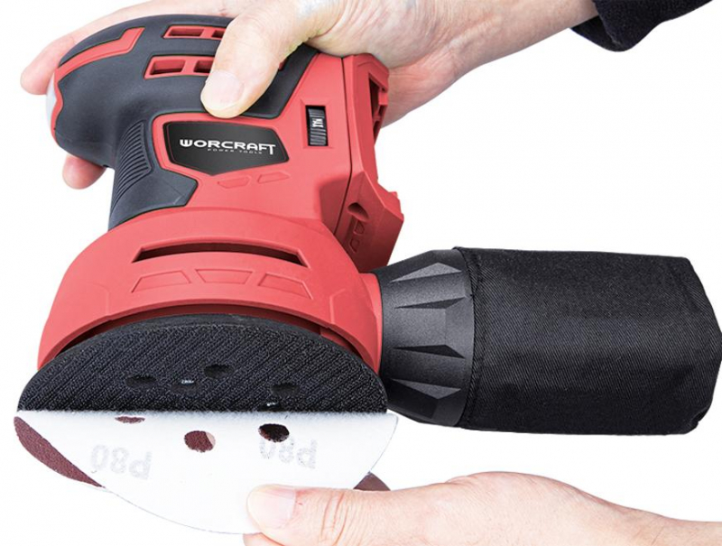 WORCRAFT Aku excentrická bruska 125mm 20V CRS-S20Li bez baterie a nabíječky - Obrázek 2