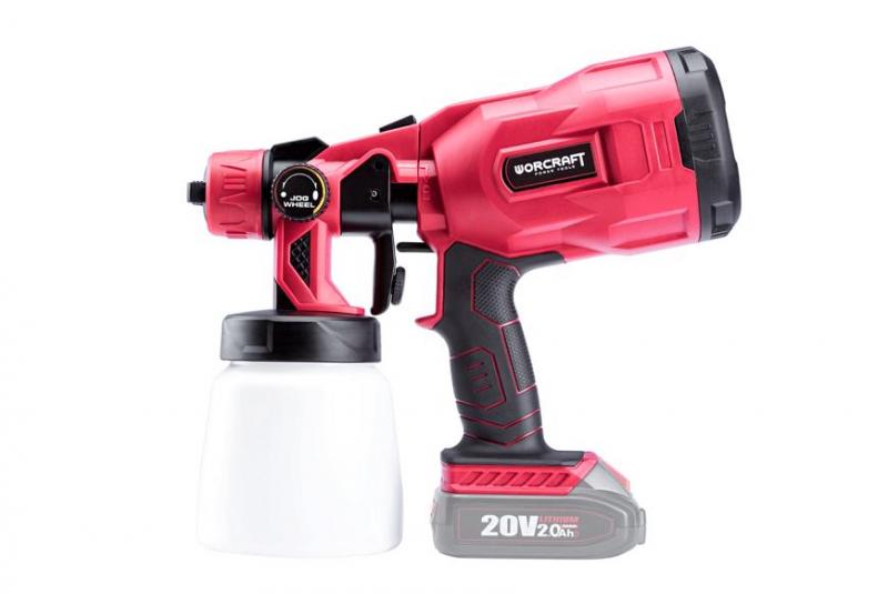 WORCRAFT Aku stříkací pistole 800ml, CSG-S20Li, 20V Li-Ion (bez baterie a nabíječky) - Obrázek 2