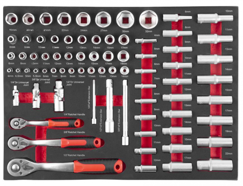 STREND PRO Dílenský vozík s nářadím 249ks Automechanik, vybavený, 7 zásuvek - Obrázek 2