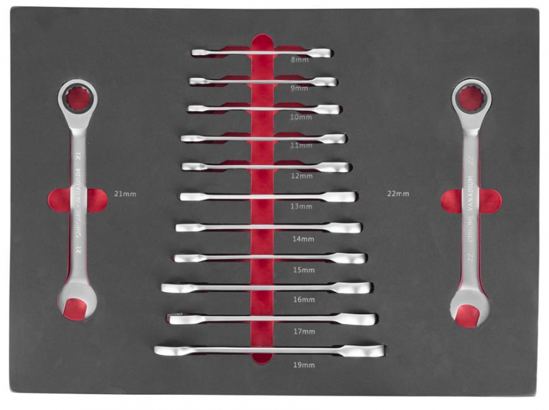 STREND PRO Dílenský vozík s nářadím 249ks Automechanik, vybavený, 7 zásuvek - Obrázek 4