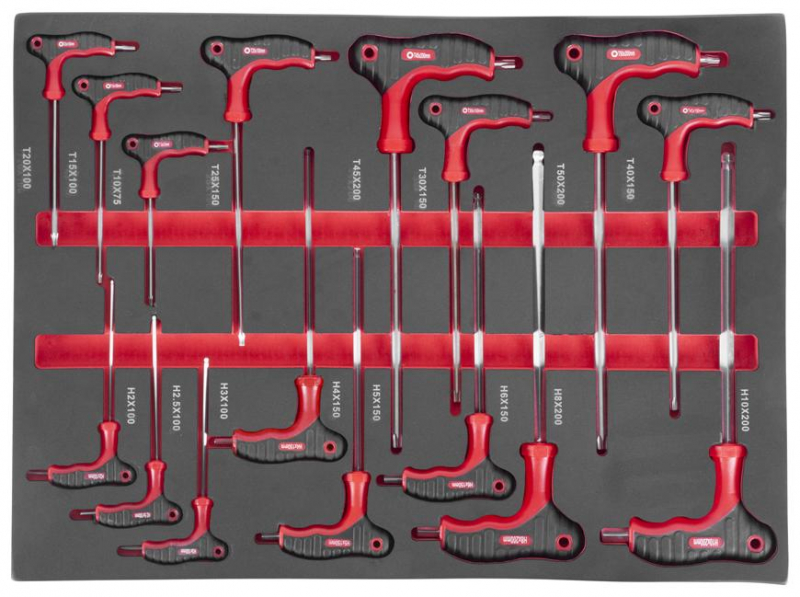 STREND PRO Dílenský vozík s nářadím 249ks Automechanik, vybavený, 7 zásuvek - Obrázek 6