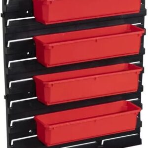 QBRICK® System ONE přihrádky pro organizer M a L  sada 5ks + držák na stěnu