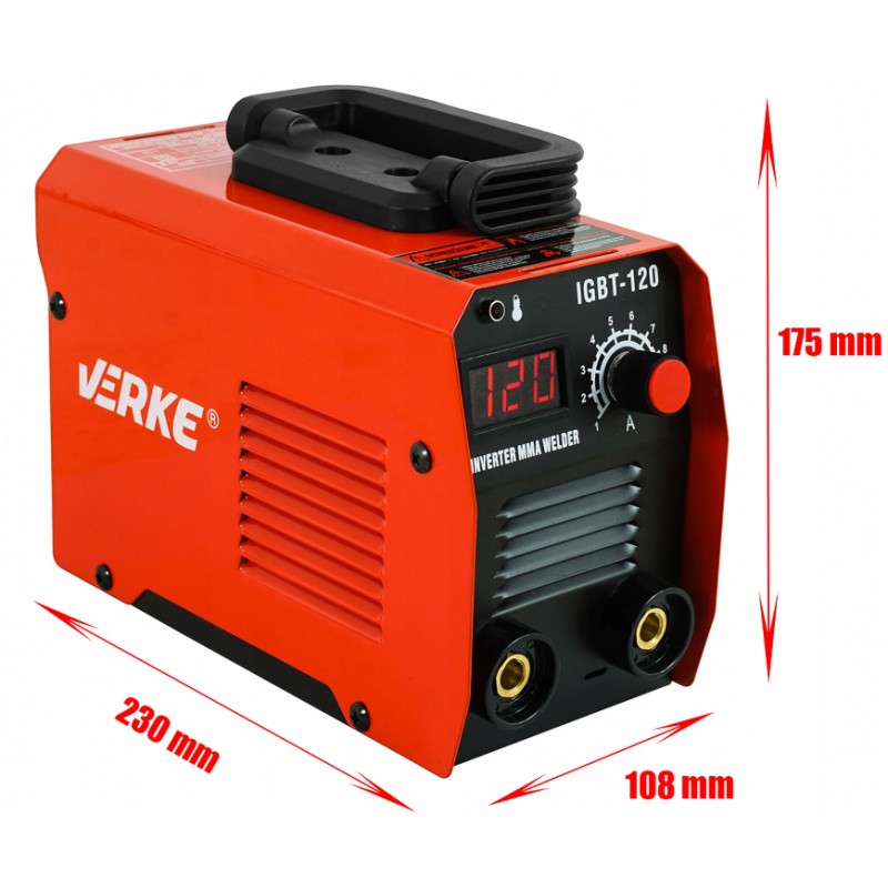 VERKE Invertorová svářečka IGBT-120 MMA V75006 - Obrázek 3