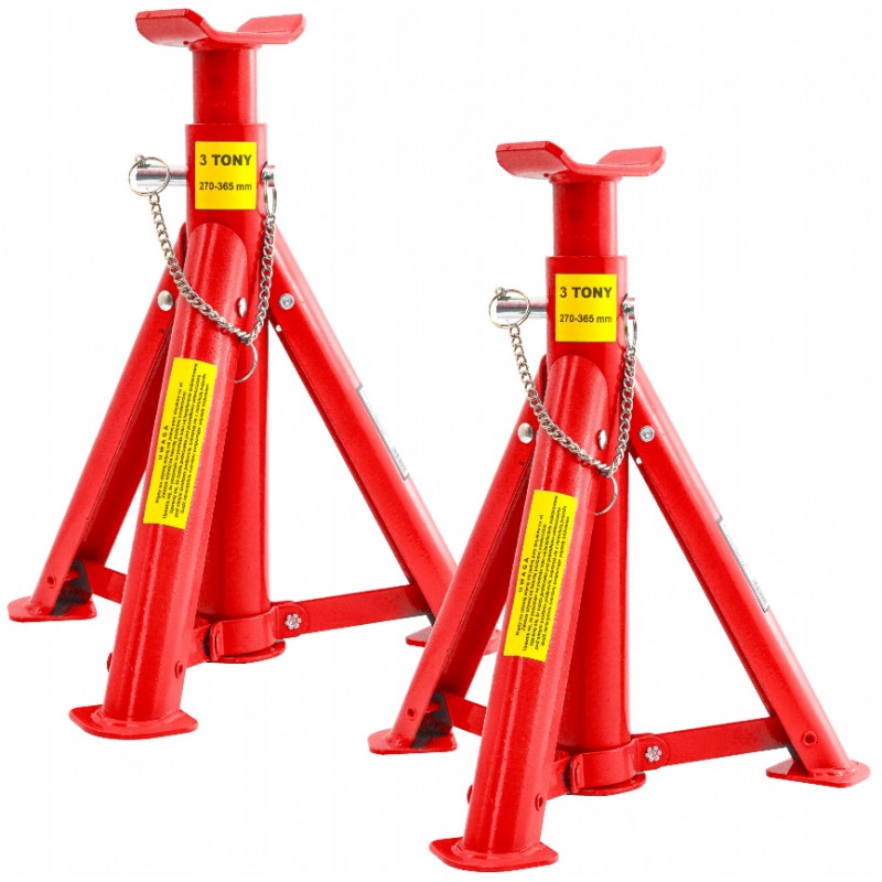 VERKE Stavitelné podpěry, podstavce pod auto 3 tuny, skládací, sada 2ks