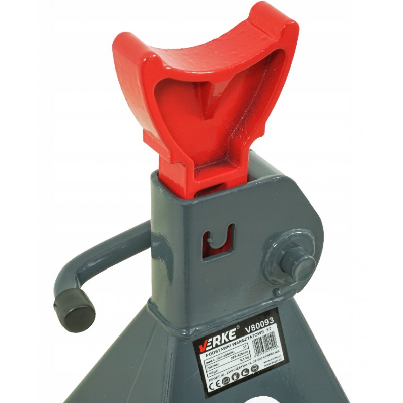 VERKE Stavitelné podpěry, podstavce pod auto 3 tuny, s automatickou aretací, sada 2ks - Obrázek 2