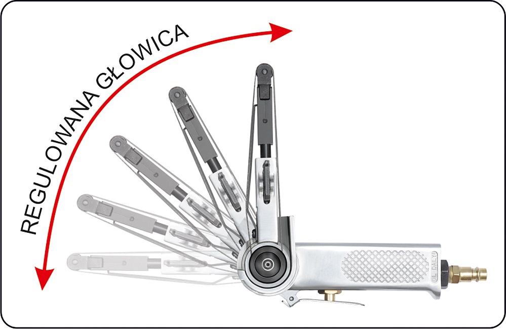 YATO Pneumatická pásová bruska 10x330mm (rozměr pásu) - Obrázek 3
