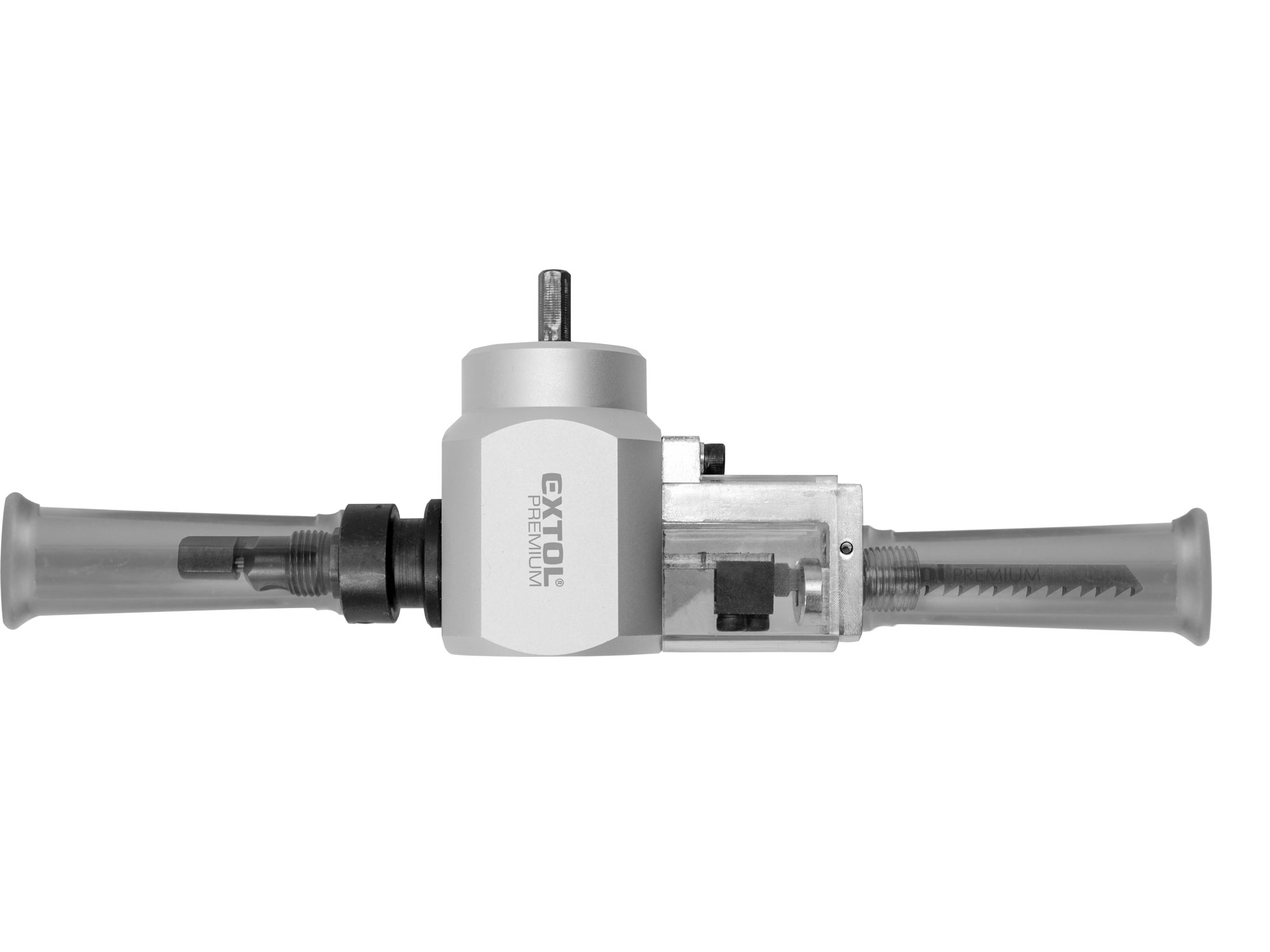 EXTOL PREMIUM nástavec k stříhání plechu řezání dřeva do vrtačky - Obrázek 4