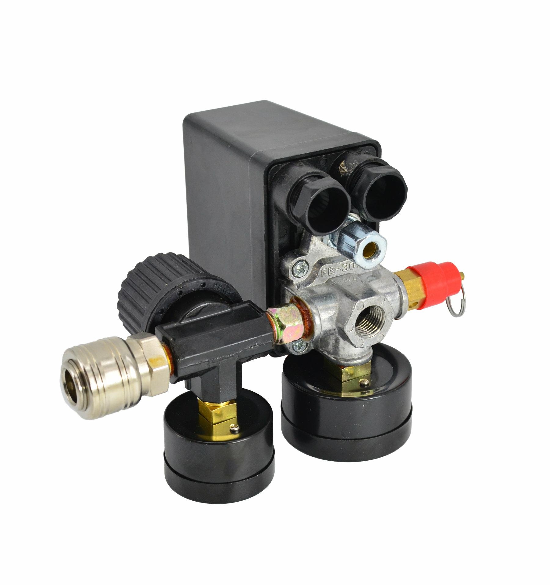 AWTOOLS Tlakový spínač na kompresor 230V, s regulátorem, 1 výstup - Obrázek 2