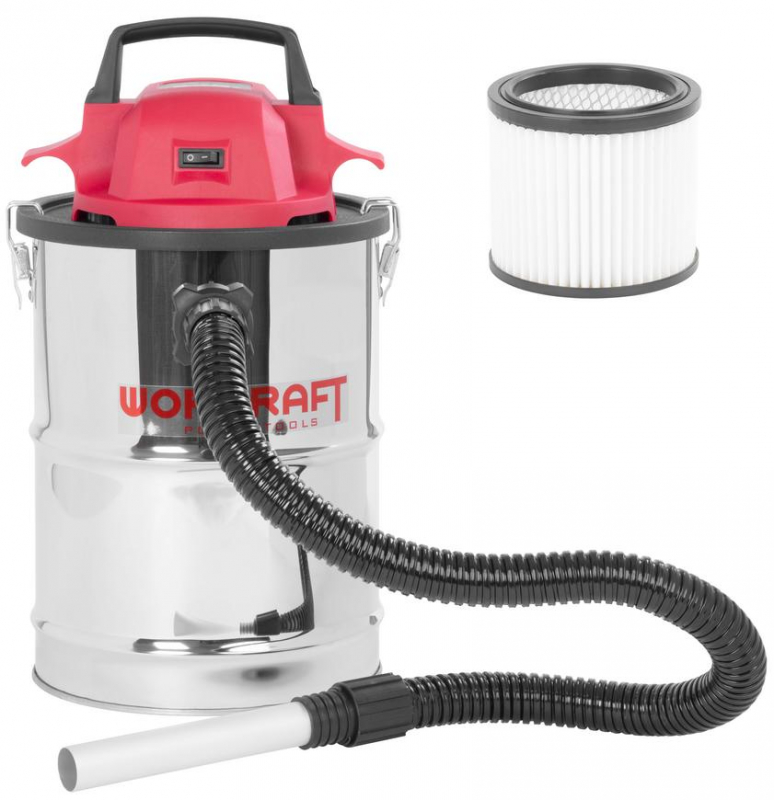 WORCRAFT Aku vysavač CAVC-S20Li-18L na popel, hepa filtr (bez baterie a nabíječky)