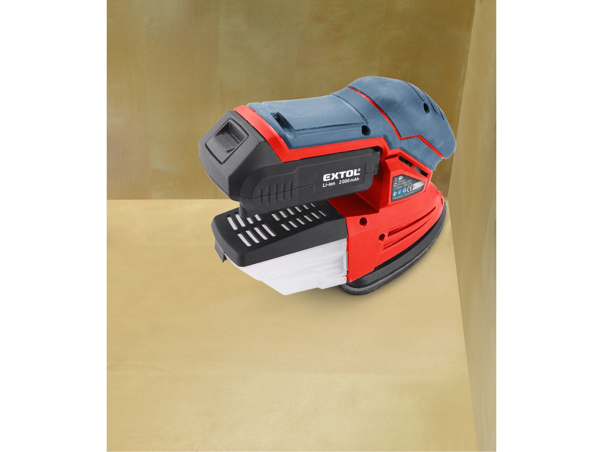 EXTOL PREMIUM bruska vibrační delta aku SHARE20V, 20V Li-ion, 2000mAh 8891844 - Obrázek 3