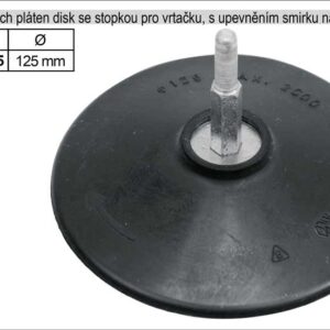 Nosič brusných výseků disk 125mm pro vrtačky s upevněním na šroubek
