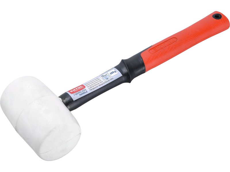 EXTOL PREMIUM palička pryžová bílá, průměr 70mm 8811114