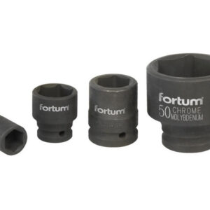 hlavice nástrčná rázová, 3/4“, 36mm, L 57mm, CrMoV, FORTUM