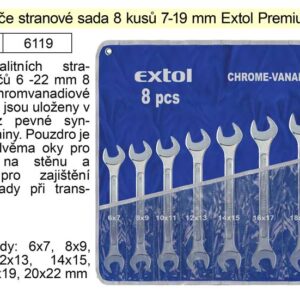Klíče stranové sada  8 kusů 6-22mm CrV