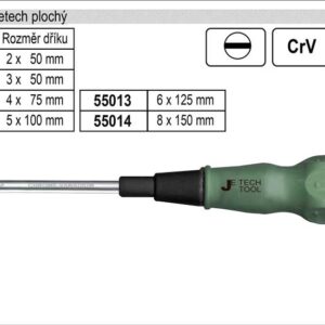 Šroubovák Jetech, plochý 5x100mm