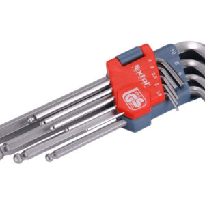 L-klíče imbus, sada 9ks, 1,5-2-2,5-3-4-5-6-8-10mm, s kuličkou, CrV, EXTOL PREMIUM