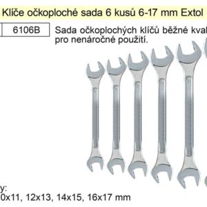 Klíče stranové sada  6 kusů 6-17mm W.S