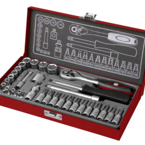 hlavice nástrčné a zástrčné, sada 31ks, 1/4", 61CrV5, FORTUM