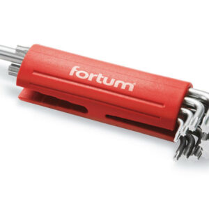 L-klíče TORX, sada 9ks, T 10-15-20-25-27-30-40-45-50, S2, FORTUM