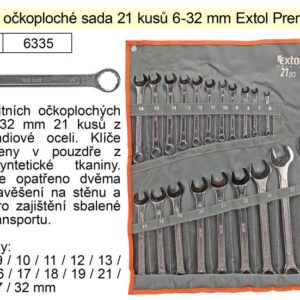 Klíče očkoploché sada 21 kusů 6-32mm CrV