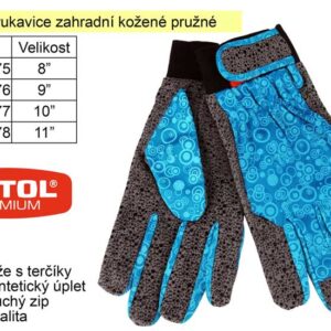 Pracovní rukavice kožené pružné velikost 9" - 8856676