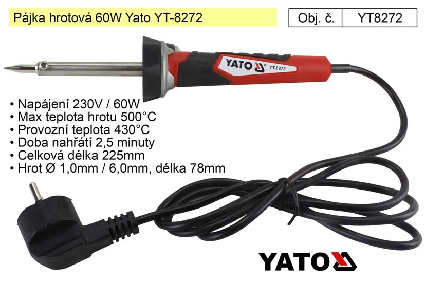 Pájka hrotová 60W Yato YT-8272