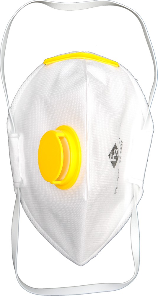 Respirátory obdélníkové se zpětným ventilem, sada 3 kusy