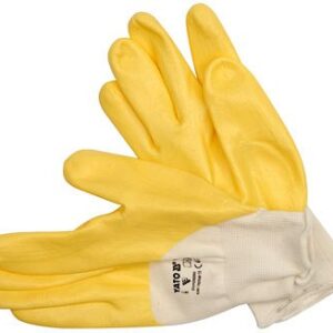 Pracovní rukavice  polomáčené v nitrilu bavlněné vel.  10" YATO