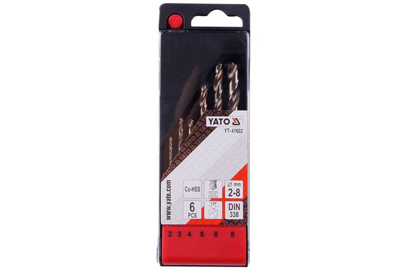 Sada vrtáků na kov HSS-COBALT 2-8mm 6 kusů