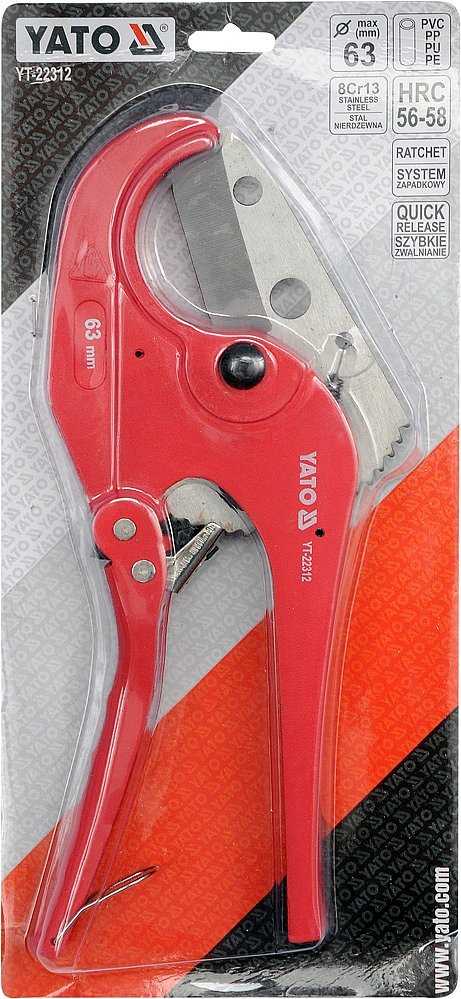 Řezač trubek 63 mm PVC - Obrázek 2