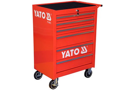 Skříňka pojízdná, dílenská, 6 zásuvek,Yato