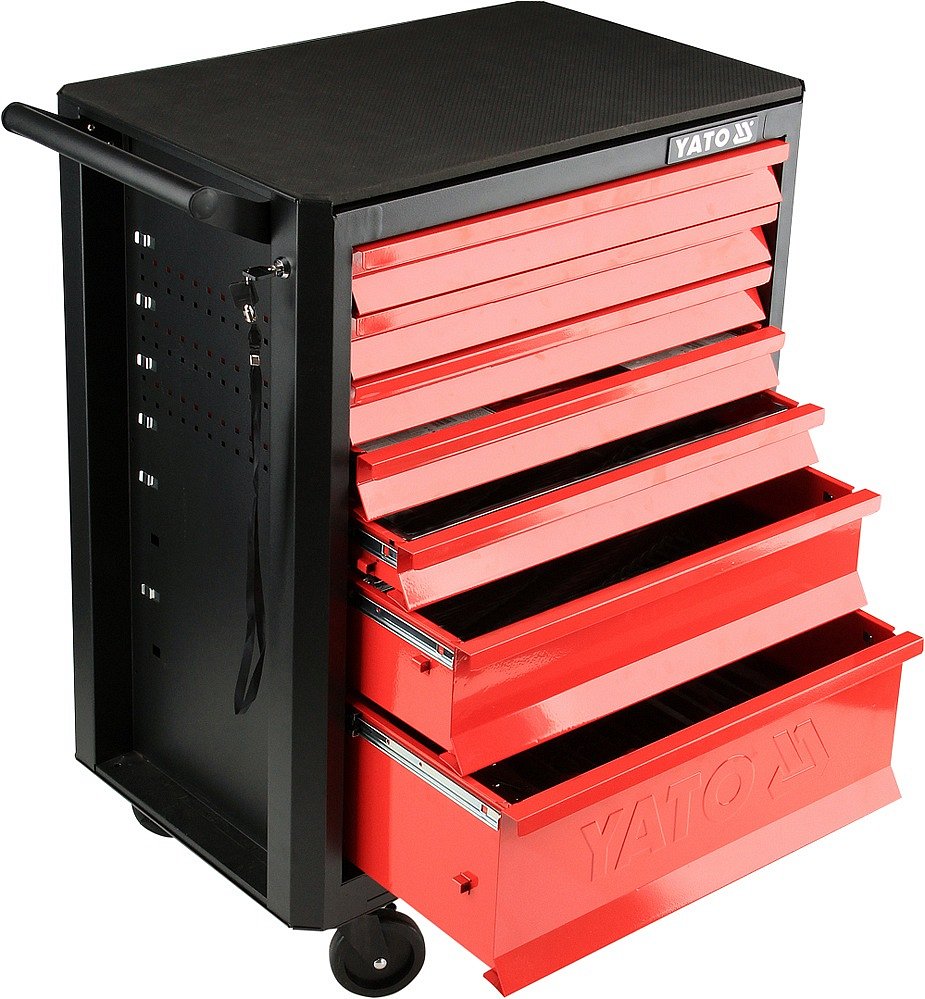 Skříňka pojízdná, dílenská, 7 zásuvek,Yato