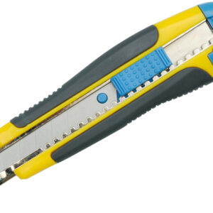 Nůž ulamovací VOREL plastový 18mm s kovovou výstuhou a pogumovanou rukojetí