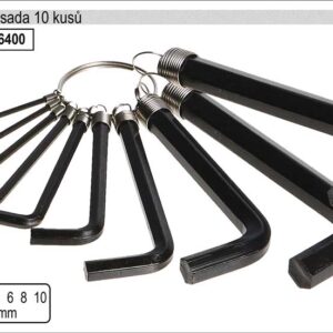 Klíče imbus zahnuté  2 - 14 mm na kroužku