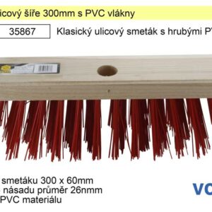 Smeták ulicový šíře 300mm s PVC vlákny