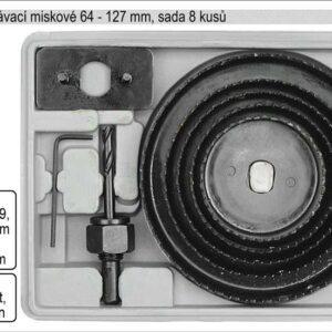 VOREL Vrtáky vyřezávací miskové sada 8 dílů 64-127mm