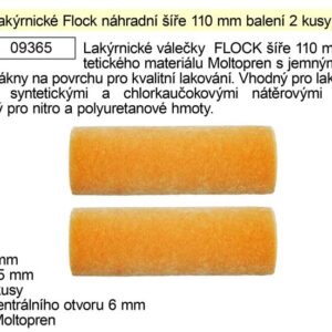Váleček lakýrnický Flock 110 mm náhradní sada 2 kusy