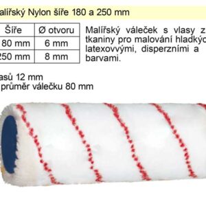 Váleček malířský Nylon šíře 250 mm