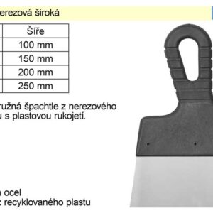 Špachtle nerezová 150mm